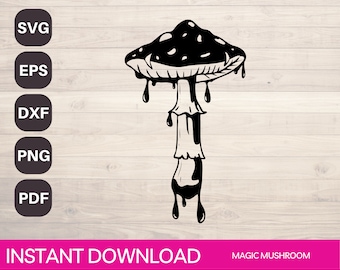 Mushroom SVG, Witchy SVG, Magic Mushroom