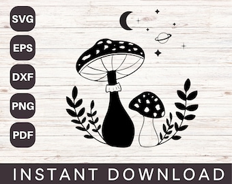 Mushroom SVG, Witchy SVG, Magic Mushroom