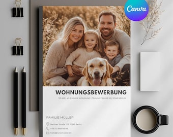 Canva rental application for families couples apartment applications shared flat requests house purchase real estate template professional