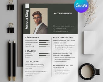 Beige Resume Template Professional CV Canva Template creative Resume Creative CV template Canva cv design job application curriculum vitae
