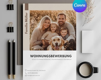 Canva rental application for families couples apartment applications shared flat requests house purchase real estate template professional