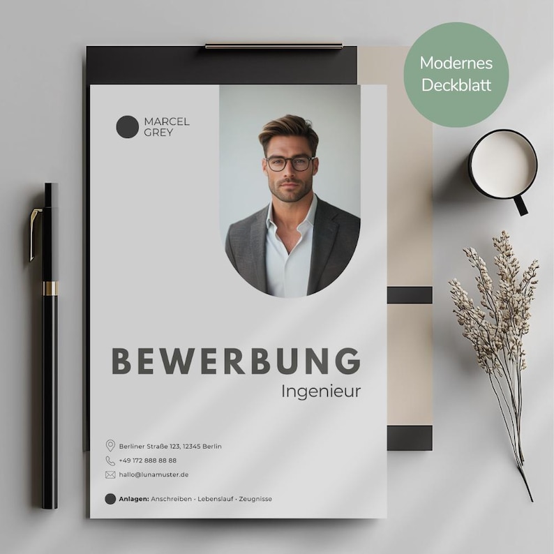 Canva Resume Template Modern CV Design Professional Job Application ...