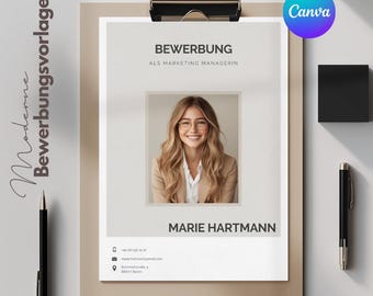 Canva Resume Template Modern CV Design Professional Job Application Editable Cover Letter Resume Kit Digital Download Career Portfolio