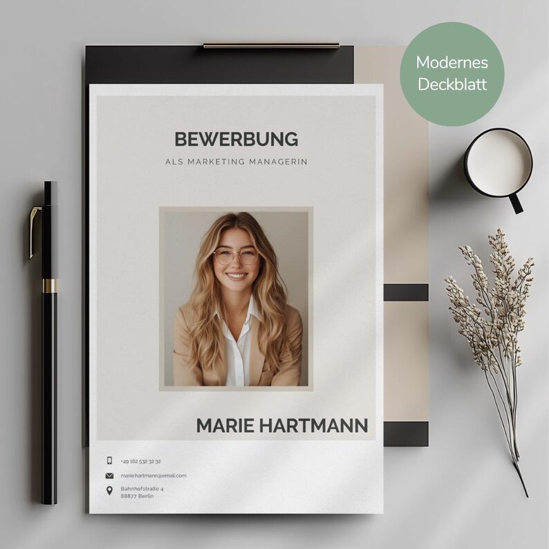Canva Resume Template Modern CV Design Professional Job Application ...