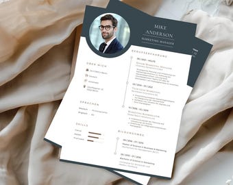 Green Resume Template | Professional CV | Modern Canva Template | Editable Resume | Digital Download | Job Application | Career