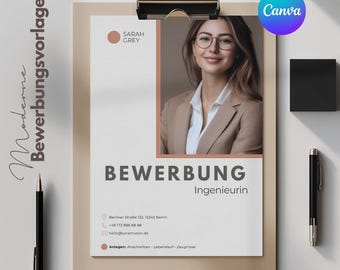Beige Resume Template Professional CV Canva Template creative Resume Creative CV template Canva cv design job application curriculum vitae