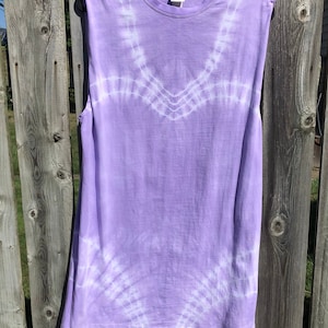 M Oversized Tshirt Dress Lavender