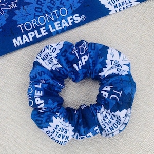 Hockey Toronto Scrunchie | Hair Ties | Scrunchie | Hair Elastics | Toronto | Sport Scrunchy | Maple Cotton