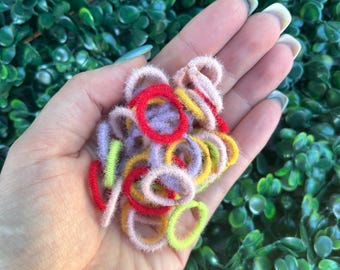 Soft Baby Hair Ties / Hair Elastics / Baby Hair / Accessories / Pony Tails / Gentle Baby Elastics / Hair Bands / Kids Ponytail Holder