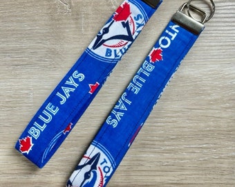 Toronto Blue Jays Wristlet | Sport Team | Lanyard | Wristlets | Toronto Blue Jays | Blue Jays | Key Fob Holder | Wristlet Key Chain