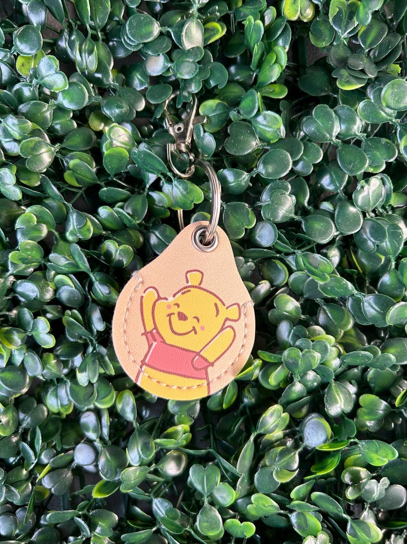 Character Apple Air Tag Holder Air Tag Air Tag Case Keychain Vegan