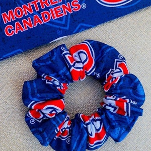 Hockey Montreal Scrunchie | Hair Ties | Hair Scrunchies | Hair Elastics | Montreal | Sport Scrunchy | Montreal Hockey