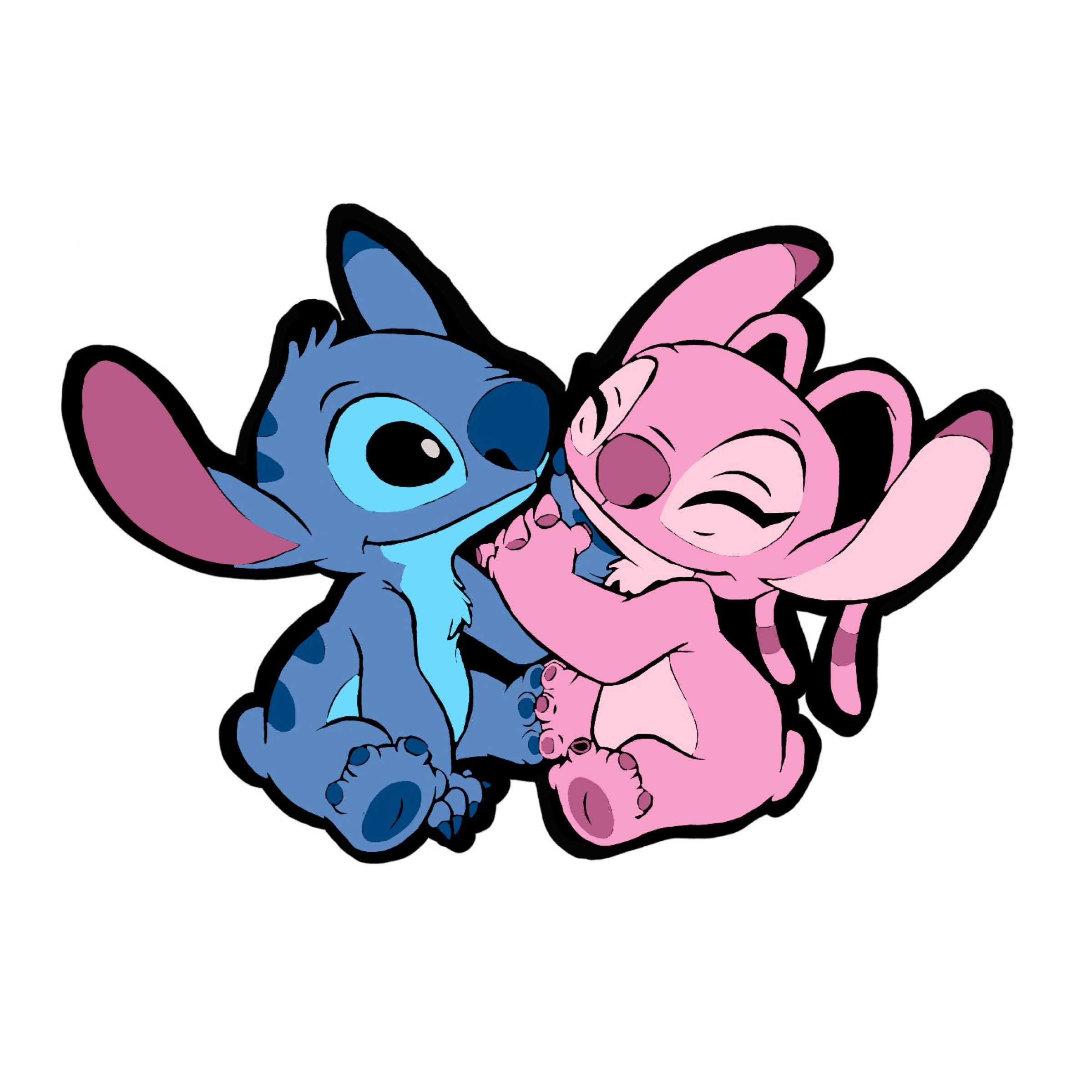 Cute Stitch & Angel from TeePublic