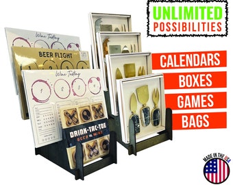 Multi-Purpose Wood Display Stand - Showcase Plates, Art Prints, Artwork,  Pictures, Books, Stationery, Records, Magazines & More