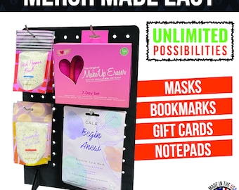 Large pegboard display, craft fair display, farmers market display, art festival display, jewelry display, sock display, sticker display