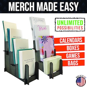 Multi-Purpose Wood Display Stand - Showcase Plates, Art Prints, Artwork,  Pictures, Books, Stationery, Records, Magazines & More- SMALL