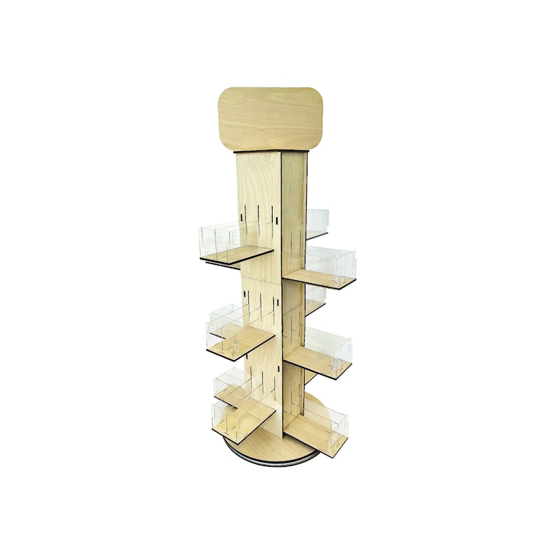 4-sided Rotating Display Stand - Stationary, Greeting Cards, Stickers ...