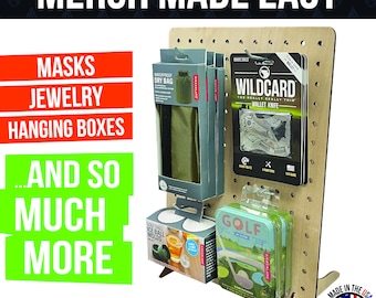Xl pegboard display, craft fair display, farmers market display, art festival display, jewelry display, sock display, sticker display