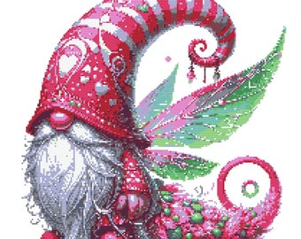 Fairy Gnome Gonk #1 Cross Stitch Pattern Cross Stitch Chart Instant Print Download