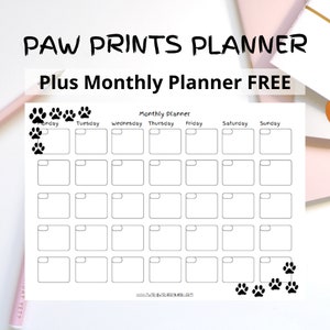 Paw Prints Planner by Welovit
https://etsy.me/3co08YX
#welovit