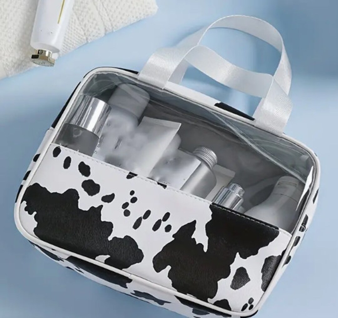 Cow Print Makeup Bag, Western Makeup Bag, Cow Print Gifts, Makeup Bags