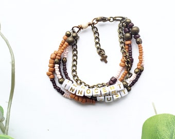 Pro-Life Beaded Bracelet: Bohemian 5-Strand Christian Jewelry