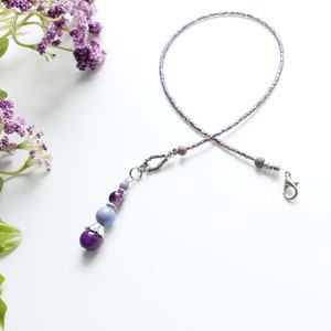 Bible beaded bookmark, Half strand Clip ons, silver, bible study gifts, bible accessories, gift for sister, bookmark charm, christian woman
