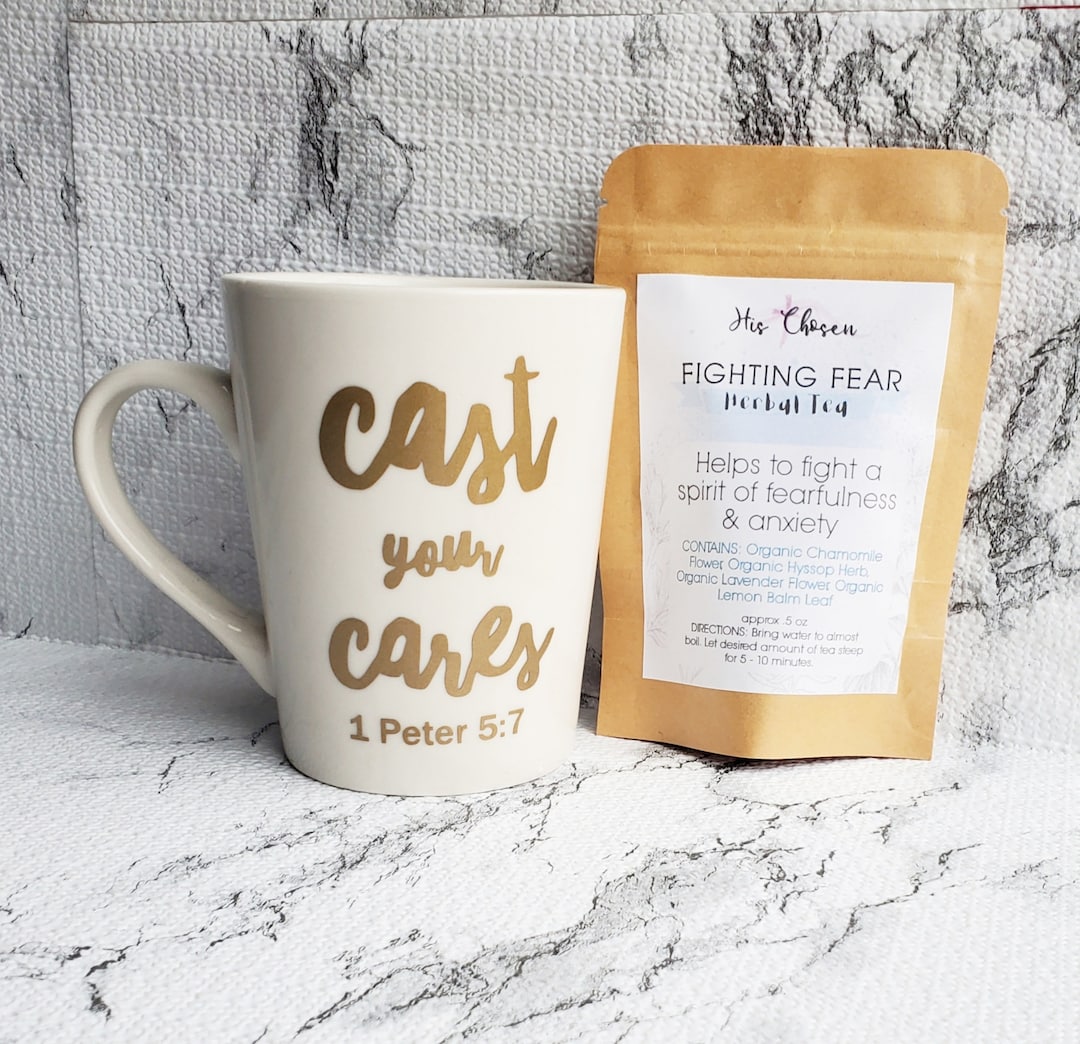 Fighting Fear Herbal Tea Set, Help With Anxiety, Gift for Her, Holistic ...