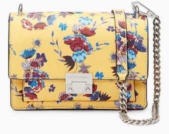 Rebecca Minkoff Christy Floral Crossbody Mini Bag Purse Yellow Tiny Floral