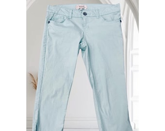 Rewind Light Mint Green Cropped Jeans size 13 Juniors