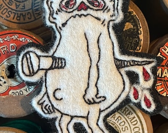 100% Handmade patch YETI heartbreak One And Only Unique Gift