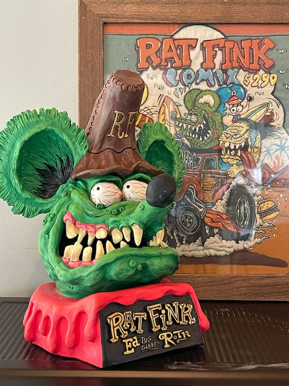 【極美品・希少】The Art of Ed \"Big Daddy\" Roth Ed Big Daddy Roth Sinker Toy RAT FINK Signed SILKSCREEN