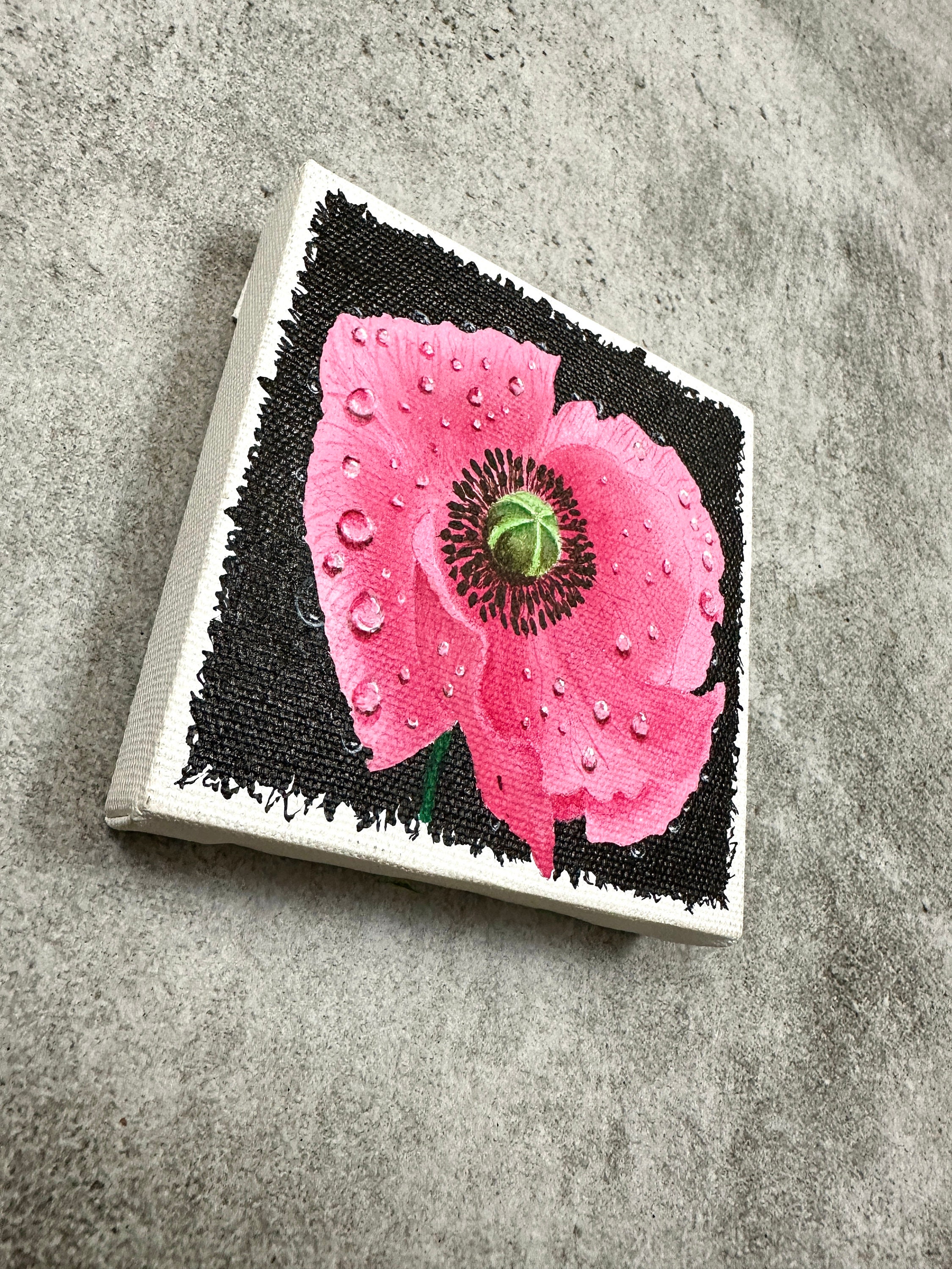 Poppy Flower Painting, Wall Décor, Wall Hangings, Gift Item, Modern ...