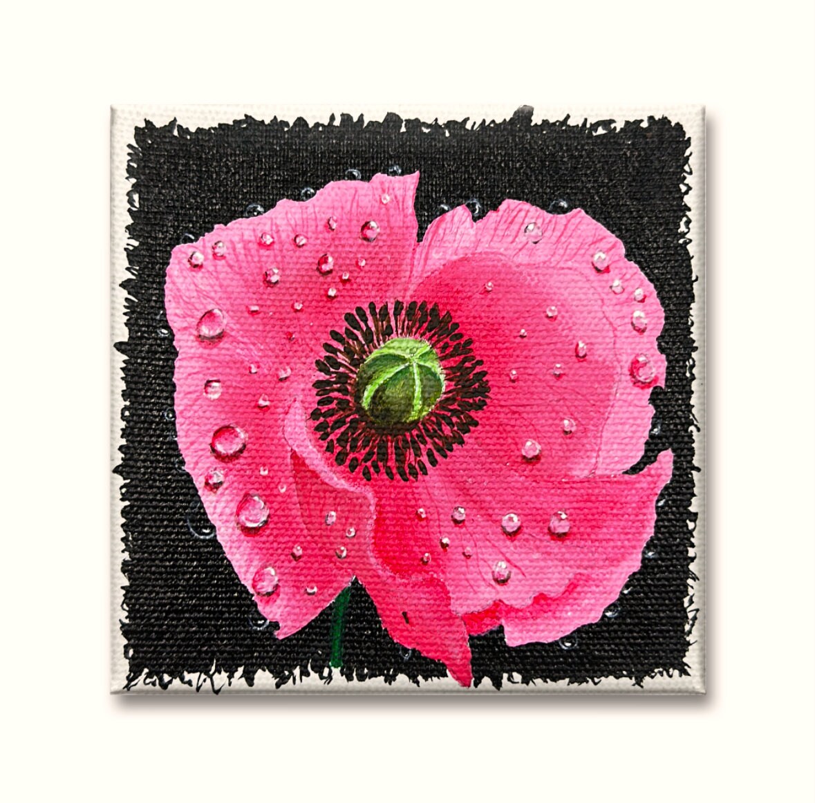 Poppy Flower Painting, Wall Décor, Wall Hangings, Gift Item, Modern ...