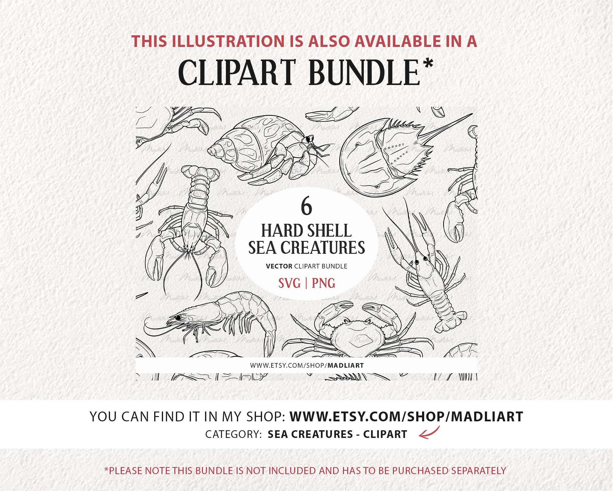 Hermit crab without shell clipart