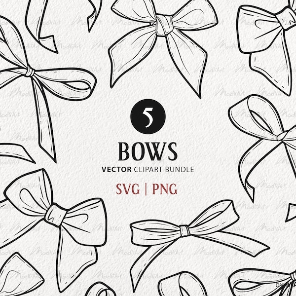 Bow Line Drawing Vector - Etsy