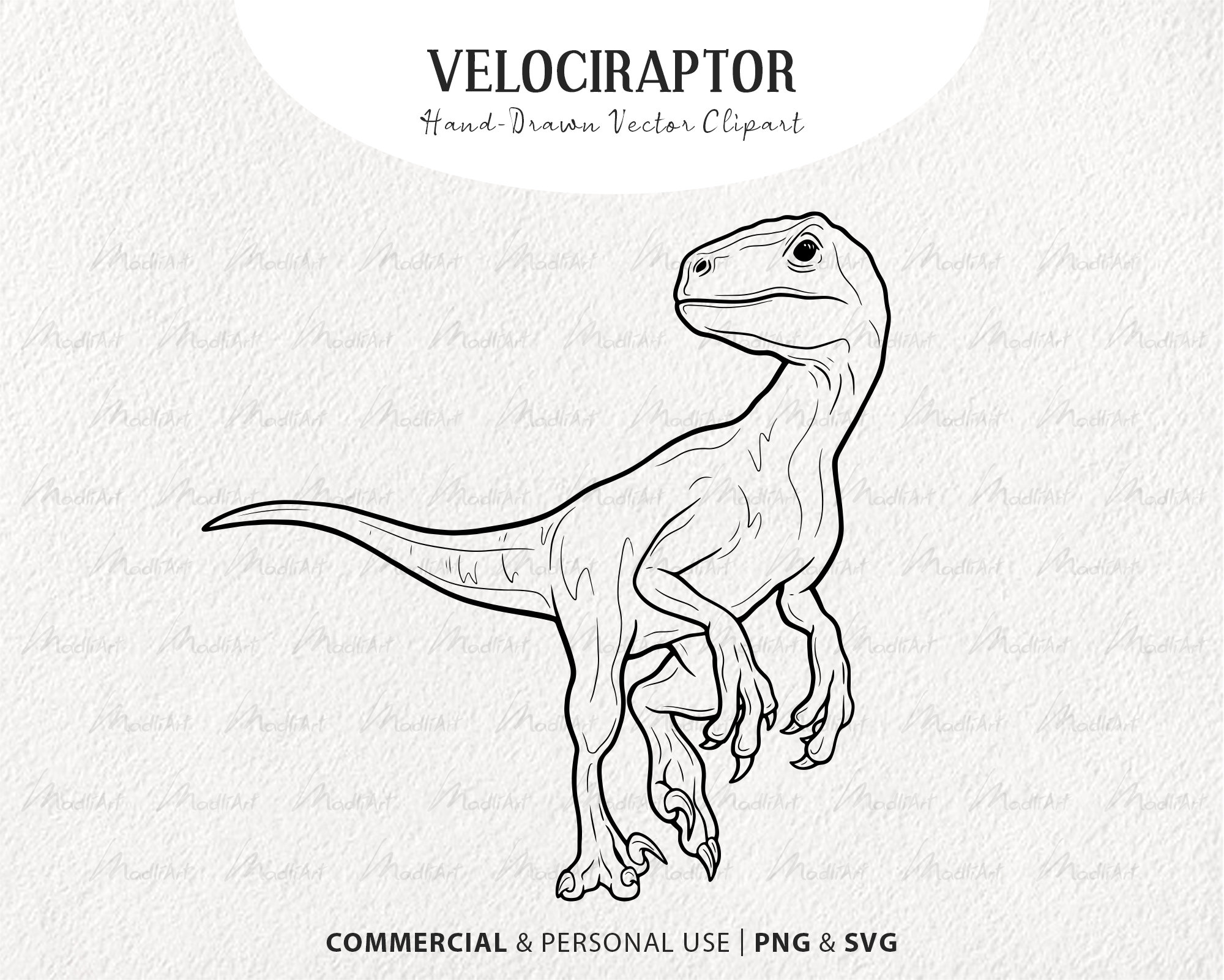 Velociraptor Dinosaurio Vector Clipart. Arte de línea dino - Etsy España Velociraptor Dinosaurio Vector Clipart. Arte de línea dino - Etsy España