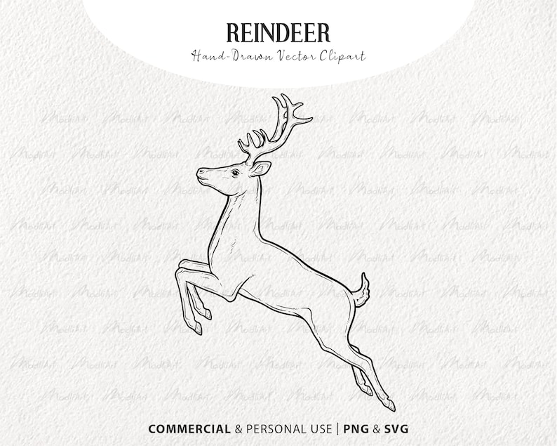 Running Rudolph Cartoon Reindeer SVG Clipart. Running Rudolph Outline. Christmas Deer - Etsy Canada