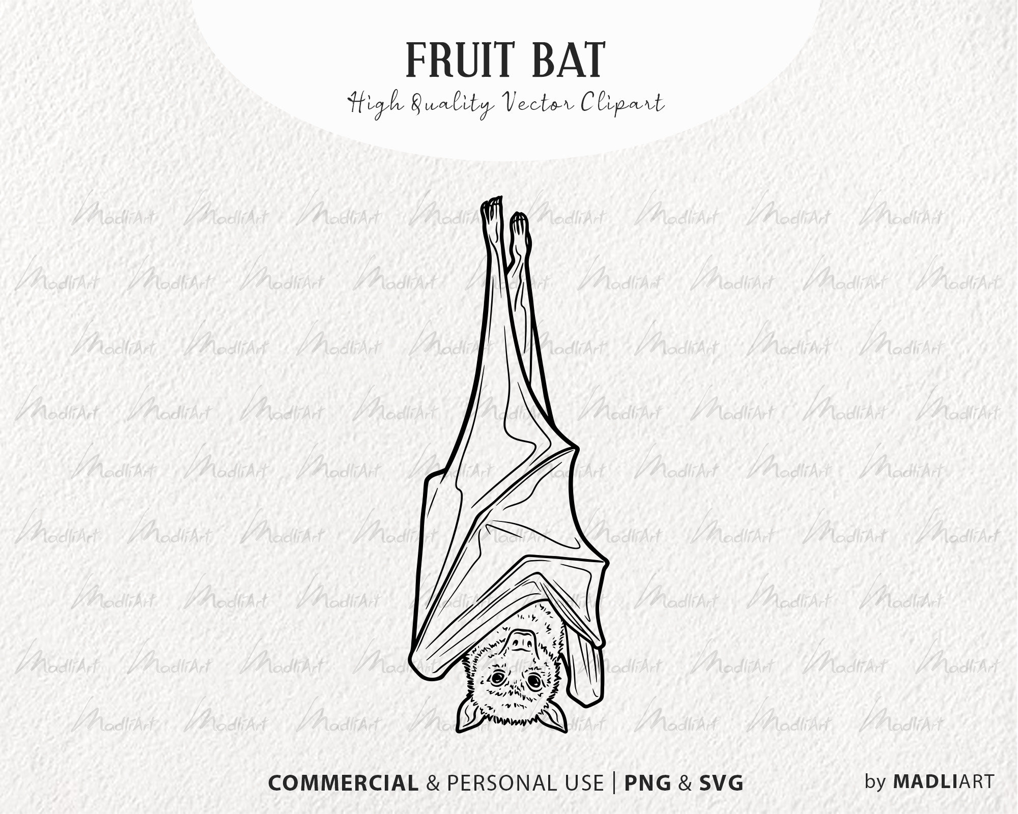 Fruit Bat SVG Clipart. Hanging Bat Vector Art. Flying Fox Line Drawing.  Halloween Vampire Animal Outline Illustration. Commercial PNG & SVG - Etsy  New Zealand