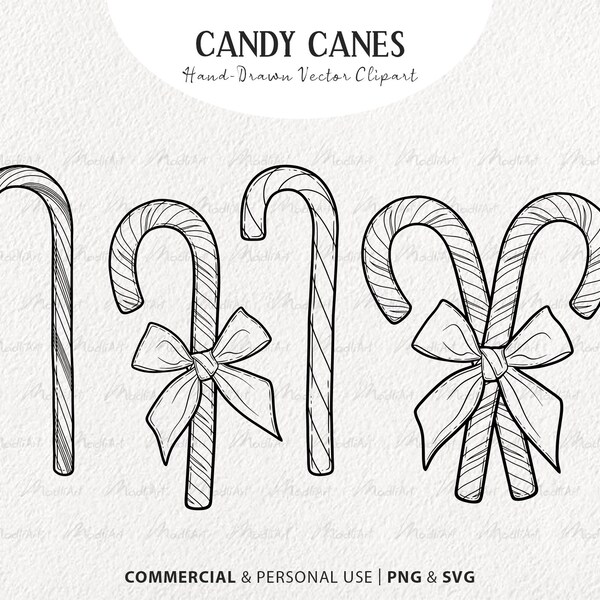 Sweets Line Art Clipart Etsy