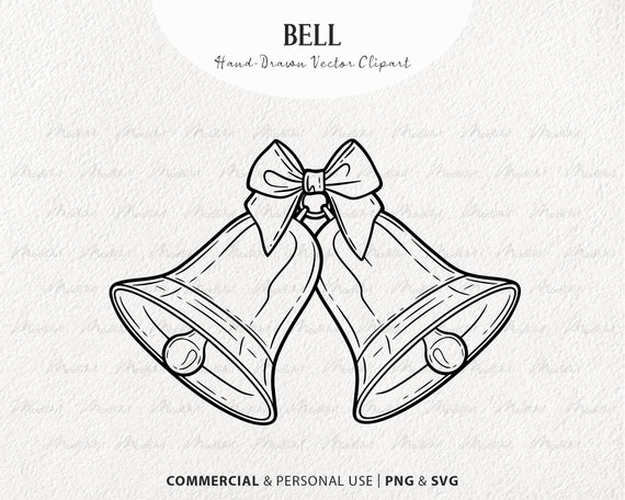 Buy vector christmas bells with holly image clip art collection Royalty-free