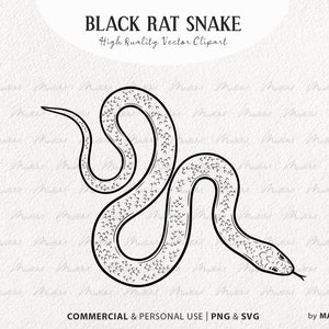 Ratte Schlange SVG Clipart. Schlange, Vektorgrafik. Cobra Tattoo-Motiv. Spuckende Schlange Line Art. Reptilien Umriss Grafik. PNG und SVG
