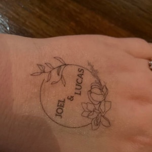 Wedding Temporary Tattoo Favours for Wedding Party Personalised Favors for Wedding Guests Gifts for Bridal Party Matching Temporary Tattoos