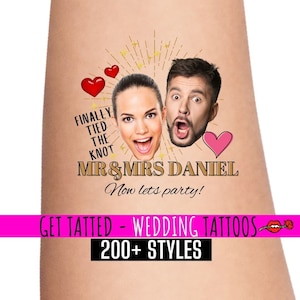 Tatuagens temporárias para festa de casamento, presente personalizado para despedida de solteiro, lembrancinhas de casamento, tatuagem de noivo, tatuagens de casamento, tatuagem falsa