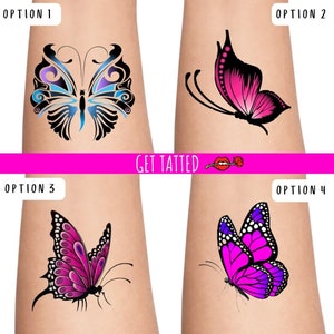 Schmetterling Tattoos, Armtattoos, Jahrestag, Geburtstag Temporäre Tattoo, Hochzeit Gastgeschenke, Neuheitsgeschenke, Liebe Tattoos. Body Tattoo, Tattoo