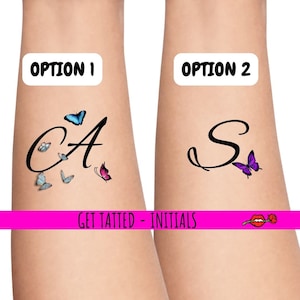 Personalisiertes Temporäres Tattoo, Text Tattoo, Namenstattoo, Fake Tattoo