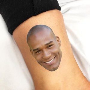 Custom Face Temporary Tattoo for Birthday Photo Temporary Tattoo for 18th Birthday 30th Birthday 21st Birthday 50th Birthday 60th Birthday