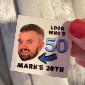50th Birthday Temporary Tattoos Personalised for 40th Birthday Party Tattoos 21st birthday gifts for women Party Favours for Birthday
