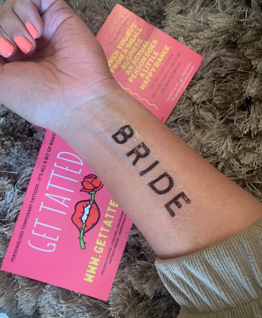 Temporary Tattoo for Bachelorette Party Temporary Tattoos Etsy