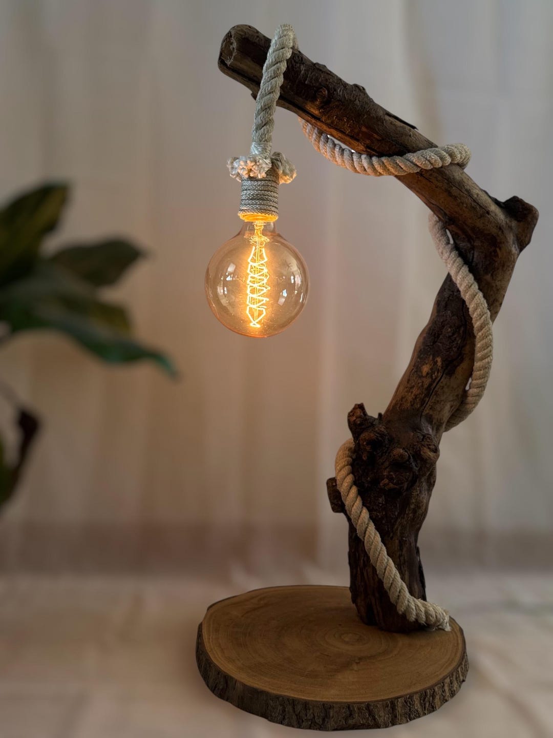 Handmade Artisan Lamp – Warm Lighting Wood - Etsy